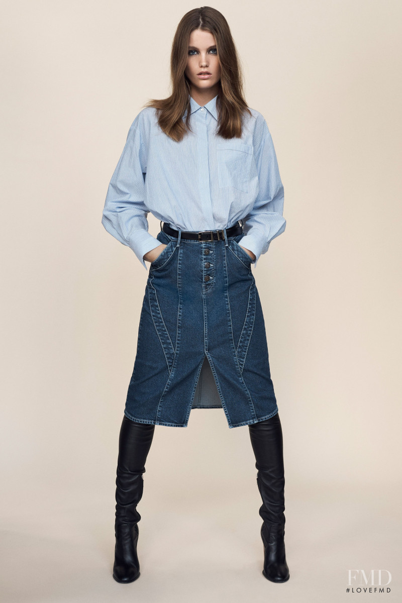 Luna Bijl featured in  the Jason Wu Denim lookbook for Spring/Summer 2019