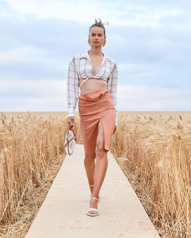 Birgit Kos featured in  the Jacquemus fashion show for Spring/Summer 2021