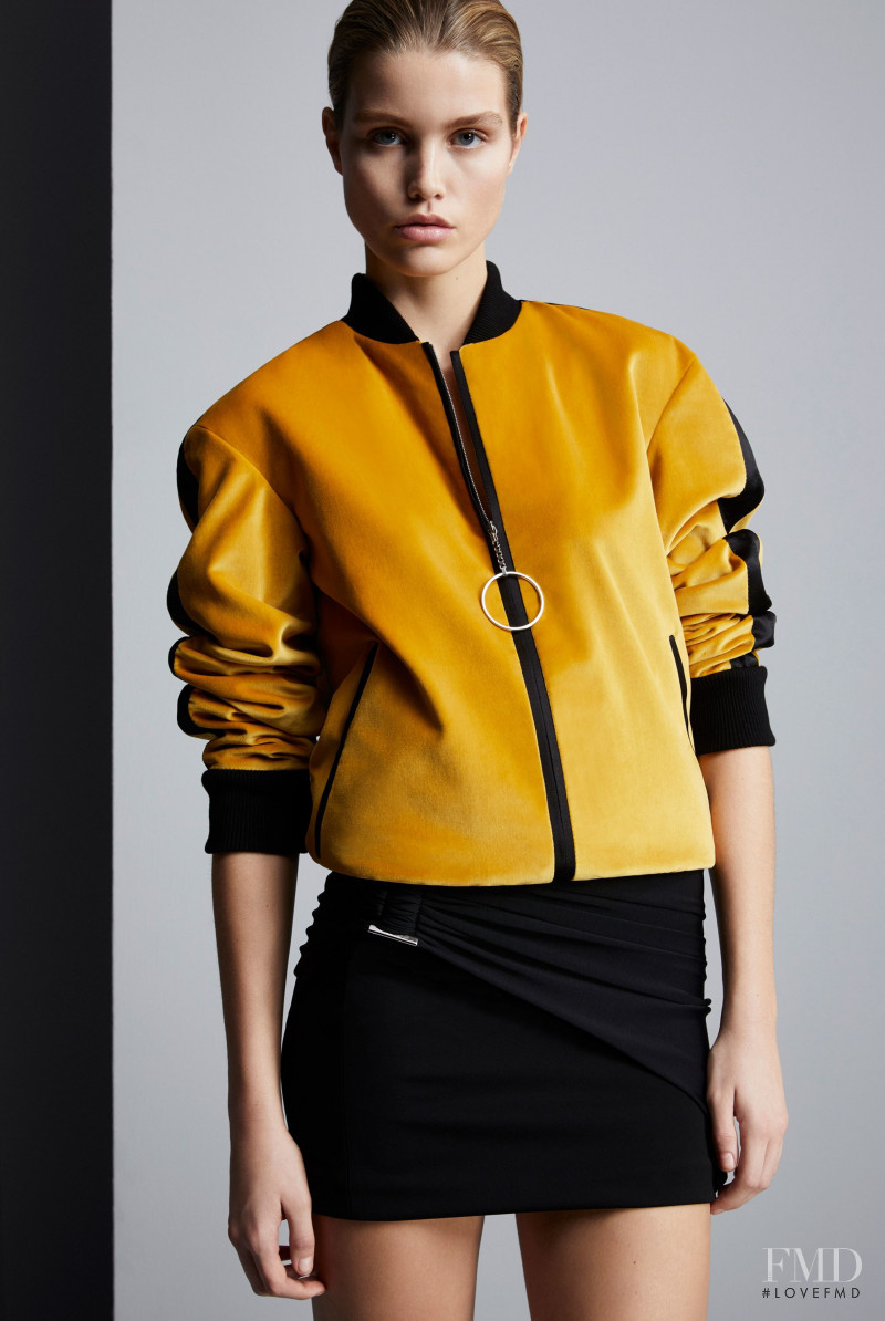 Luna Bijl featured in  the Mugler lookbook for Pre-Fall 2017