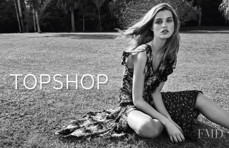 Luna Bijl featured in  the Topshop advertisement for Summer 2017