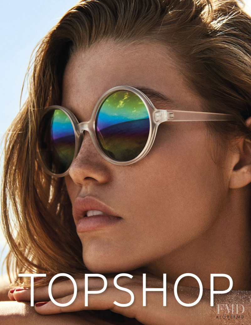 Luna Bijl featured in  the Topshop advertisement for Summer 2017