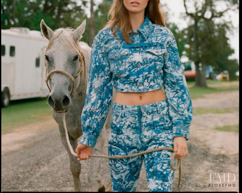 Luna Bijl featured in  the Browns advertisement for Autumn/Winter 2018