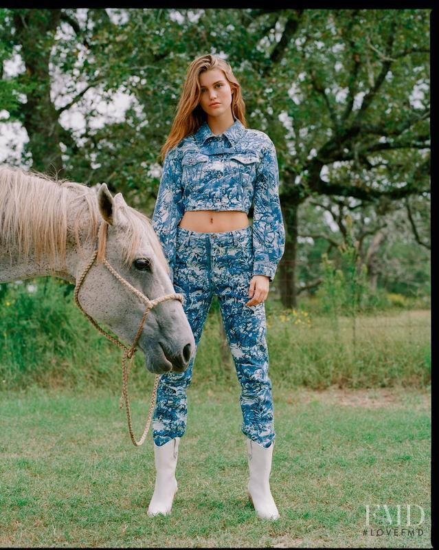 Luna Bijl featured in  the Browns advertisement for Autumn/Winter 2018