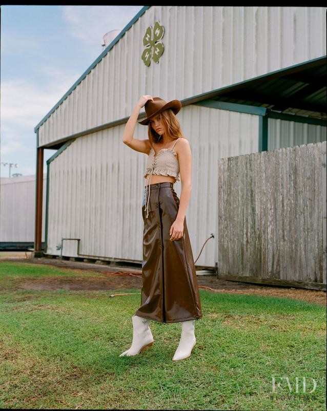 Luna Bijl featured in  the Browns advertisement for Autumn/Winter 2018