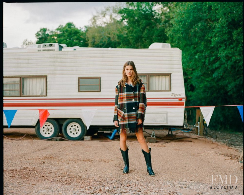 Luna Bijl featured in  the Browns advertisement for Autumn/Winter 2018
