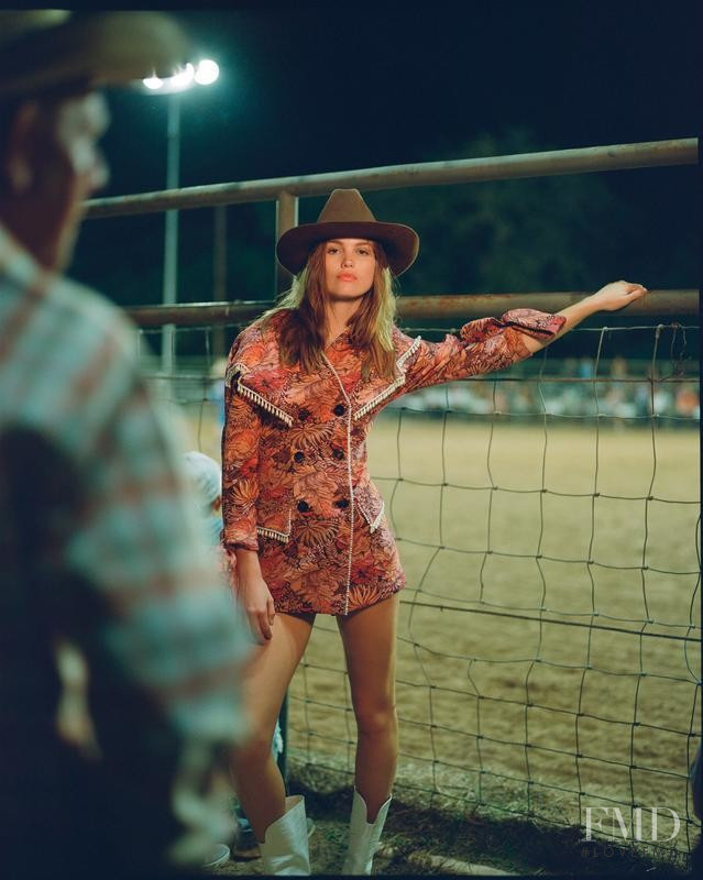 Luna Bijl featured in  the Browns advertisement for Autumn/Winter 2018