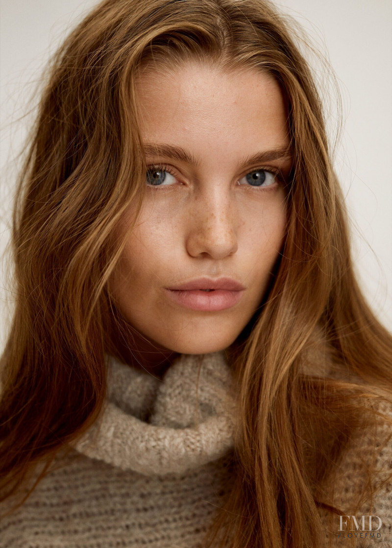 Luna Bijl featured in  the Mango catalogue for Autumn/Winter 2019