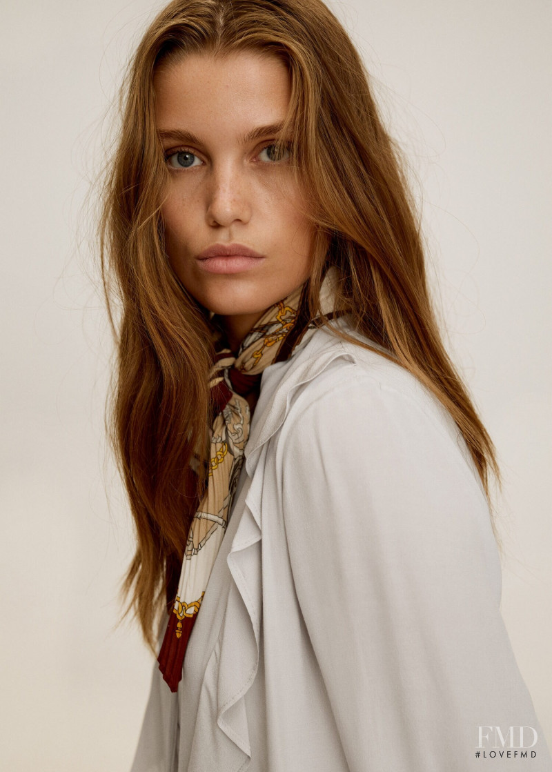 Luna Bijl featured in  the Mango catalogue for Autumn/Winter 2019