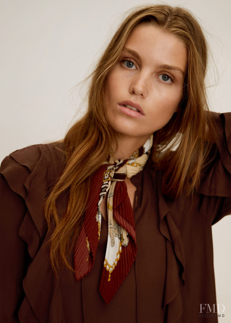 Luna Bijl featured in  the Mango catalogue for Autumn/Winter 2019