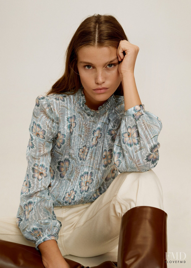 Luna Bijl featured in  the Mango catalogue for Autumn/Winter 2019