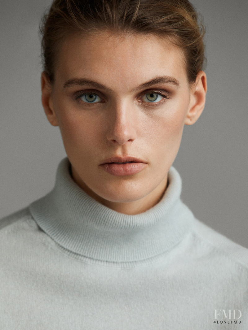 Madison Headrick featured in  the Massimo Dutti catalogue for Winter 2019