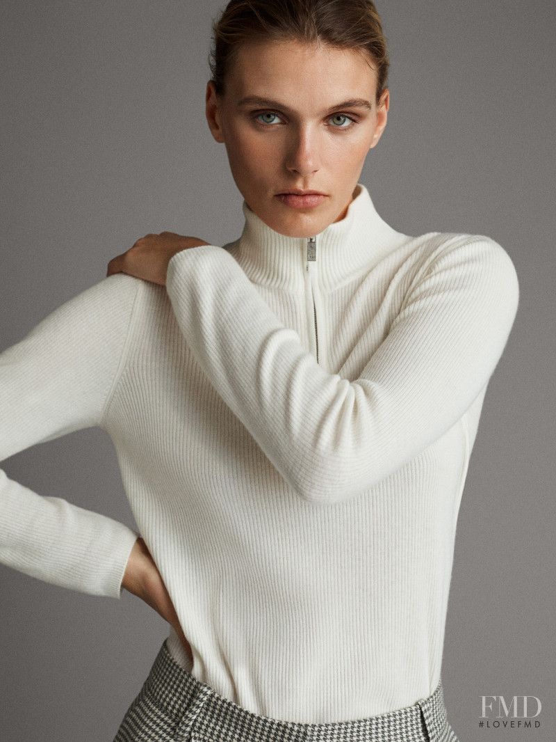 Madison Headrick featured in  the Massimo Dutti catalogue for Winter 2019