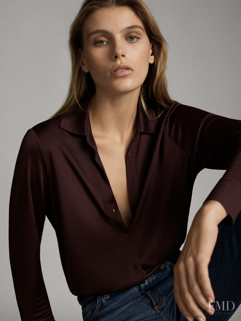 Madison Headrick featured in  the Massimo Dutti catalogue for Winter 2019