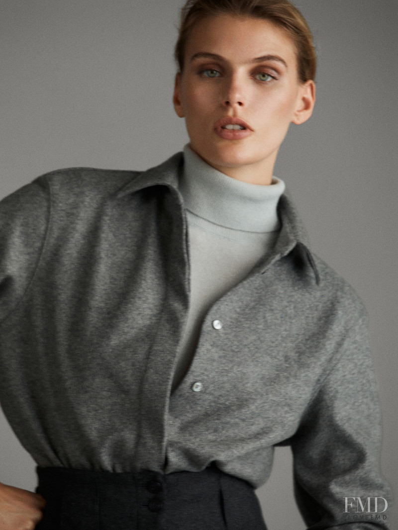 Madison Headrick featured in  the Massimo Dutti catalogue for Winter 2019