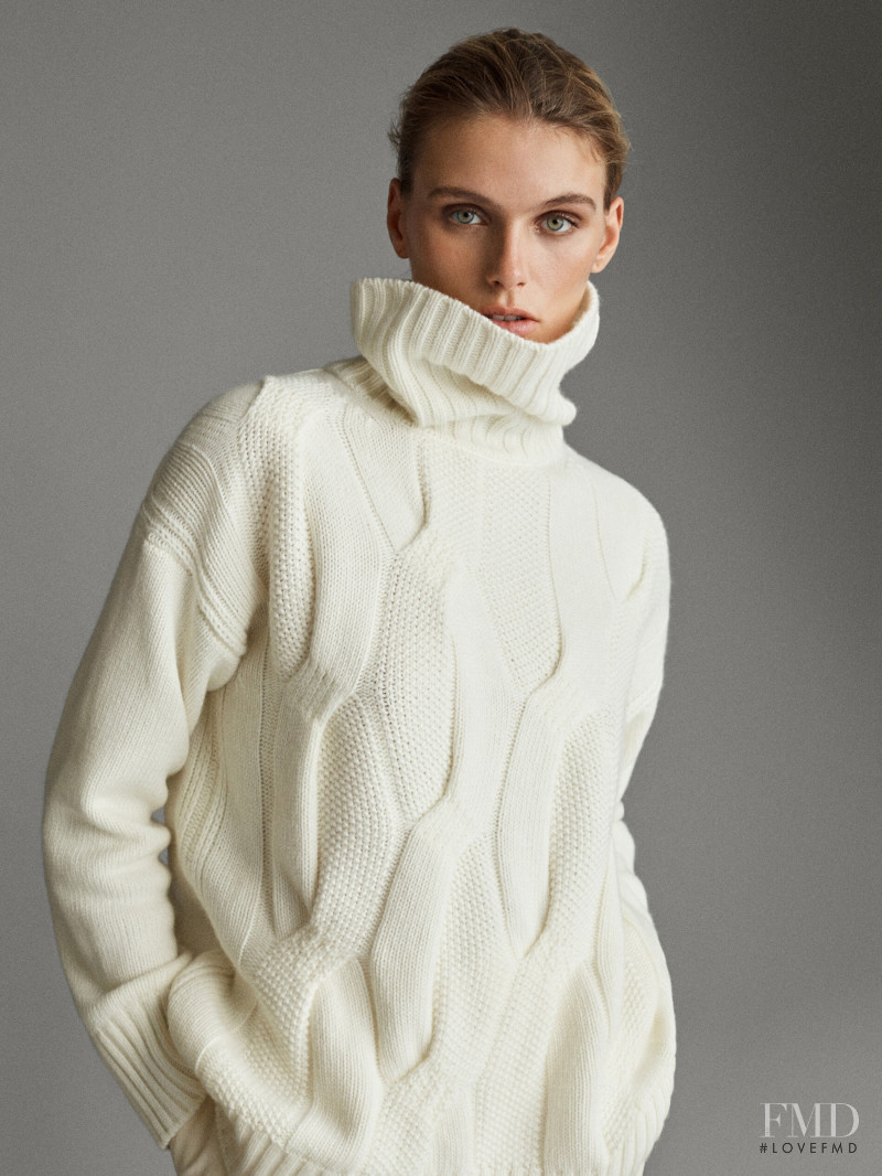 Madison Headrick featured in  the Massimo Dutti catalogue for Winter 2019