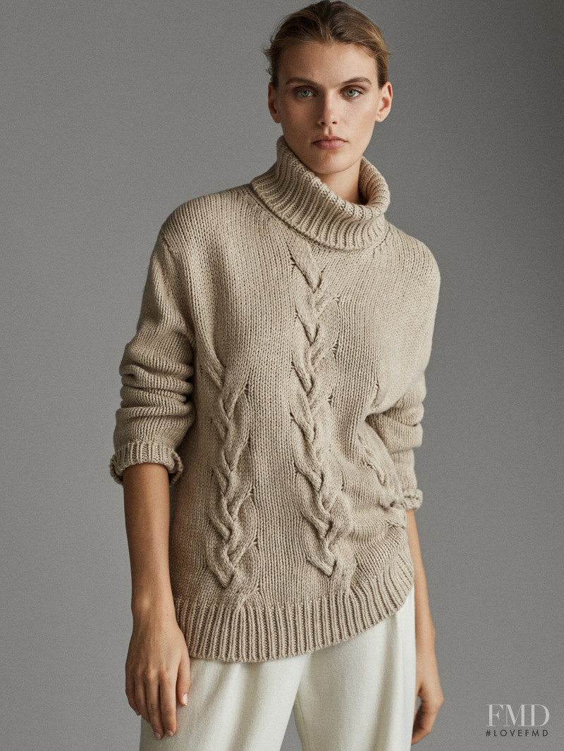 Madison Headrick featured in  the Massimo Dutti catalogue for Winter 2019