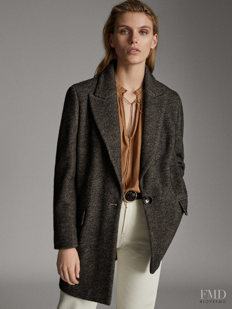 Madison Headrick featured in  the Massimo Dutti catalogue for Winter 2019