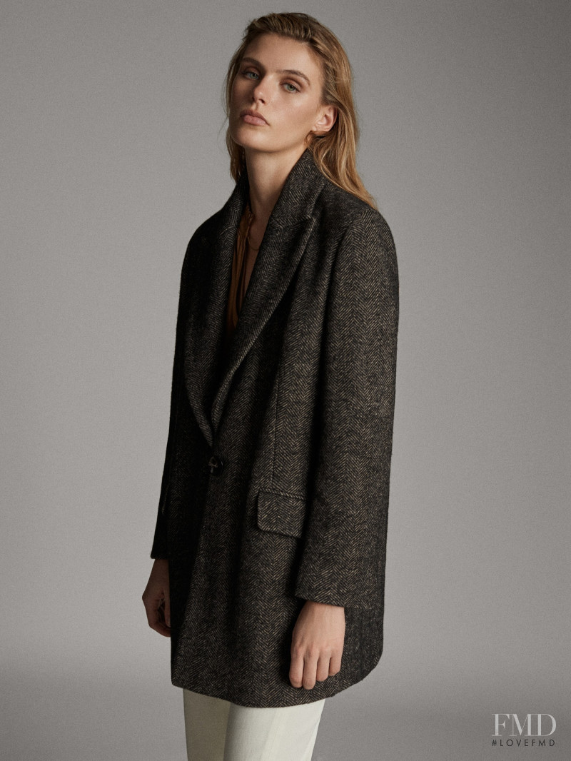 Madison Headrick featured in  the Massimo Dutti catalogue for Winter 2019