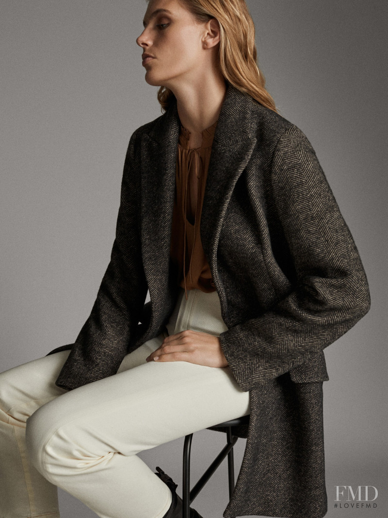 Madison Headrick featured in  the Massimo Dutti catalogue for Winter 2019