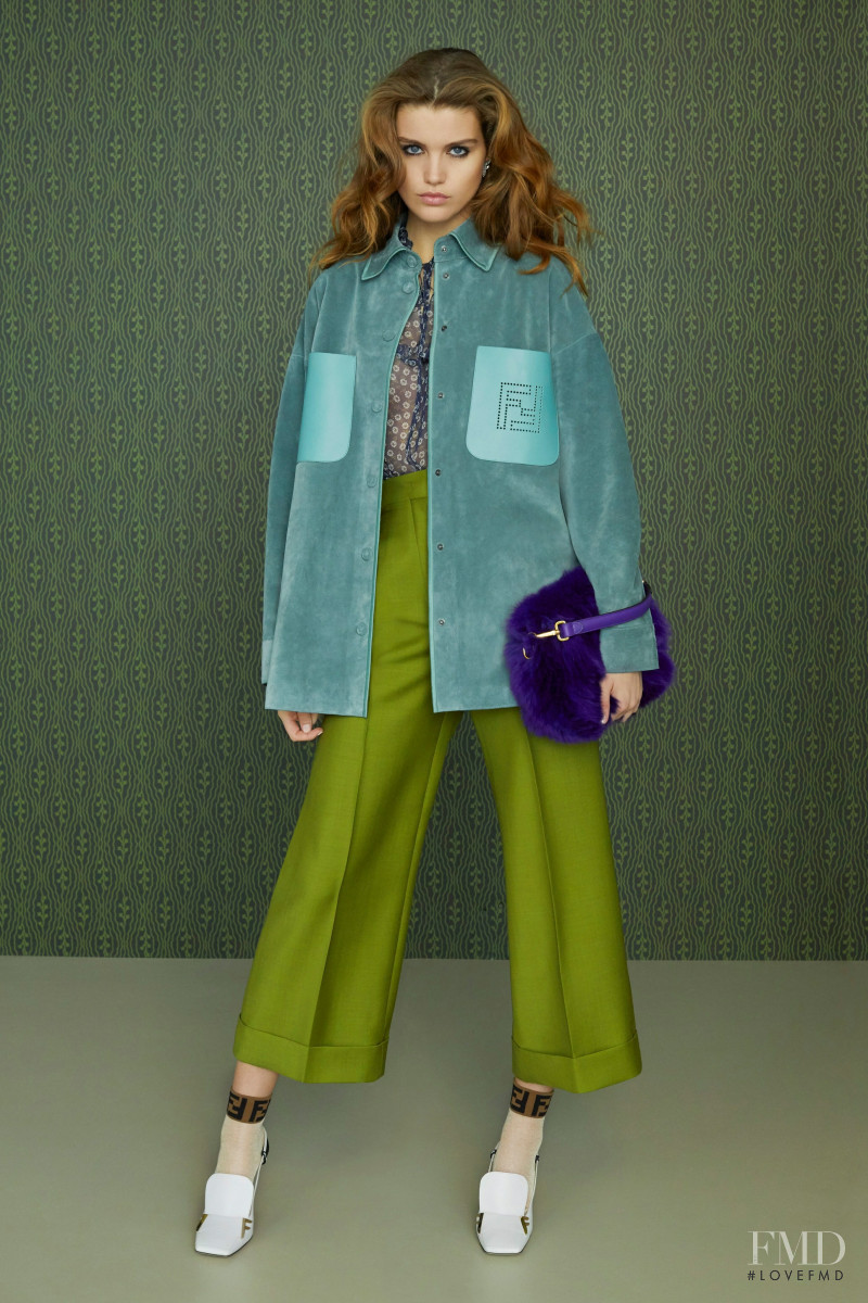 Luna Bijl featured in  the Fendi lookbook for Pre-Fall 2019