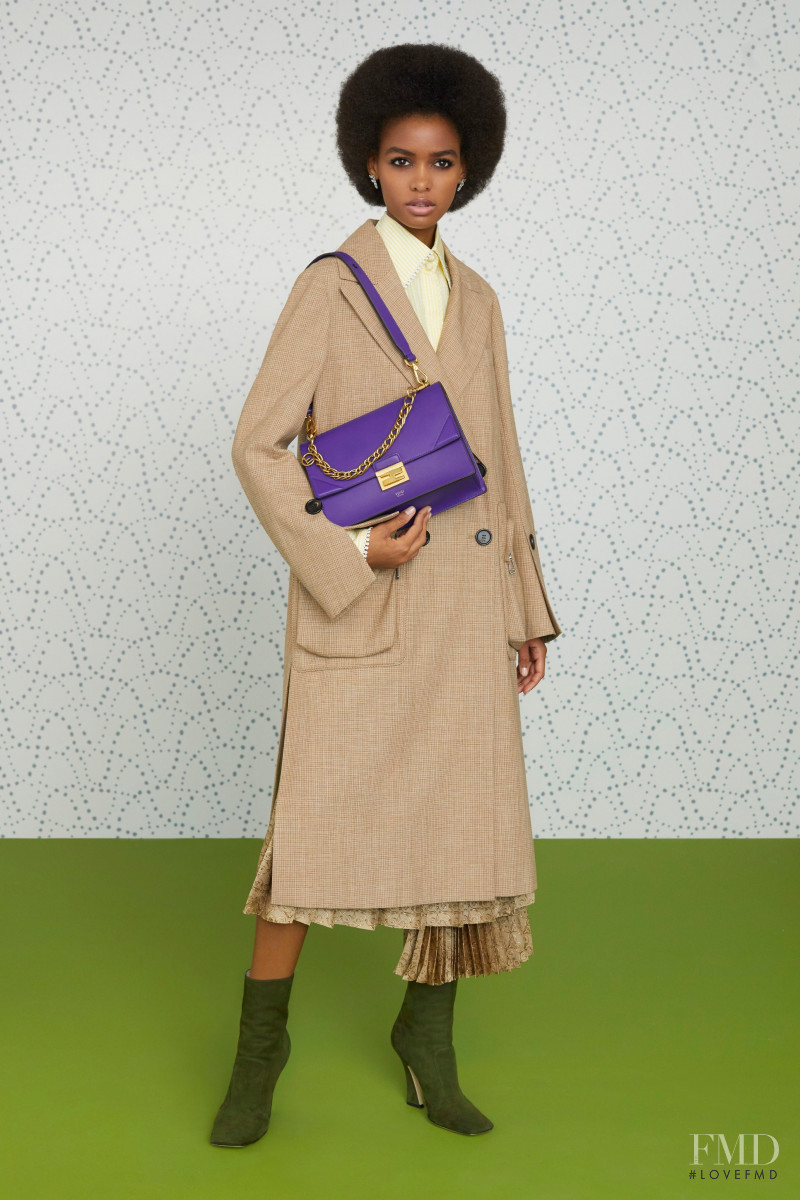 Blesnya Minher featured in  the Fendi lookbook for Pre-Fall 2019