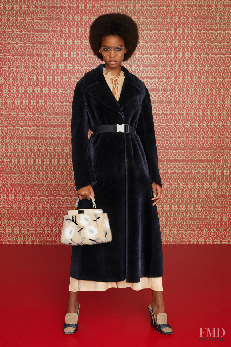 Blesnya Minher featured in  the Fendi lookbook for Pre-Fall 2019