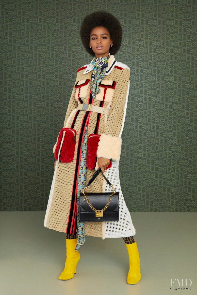 Blesnya Minher featured in  the Fendi lookbook for Pre-Fall 2019