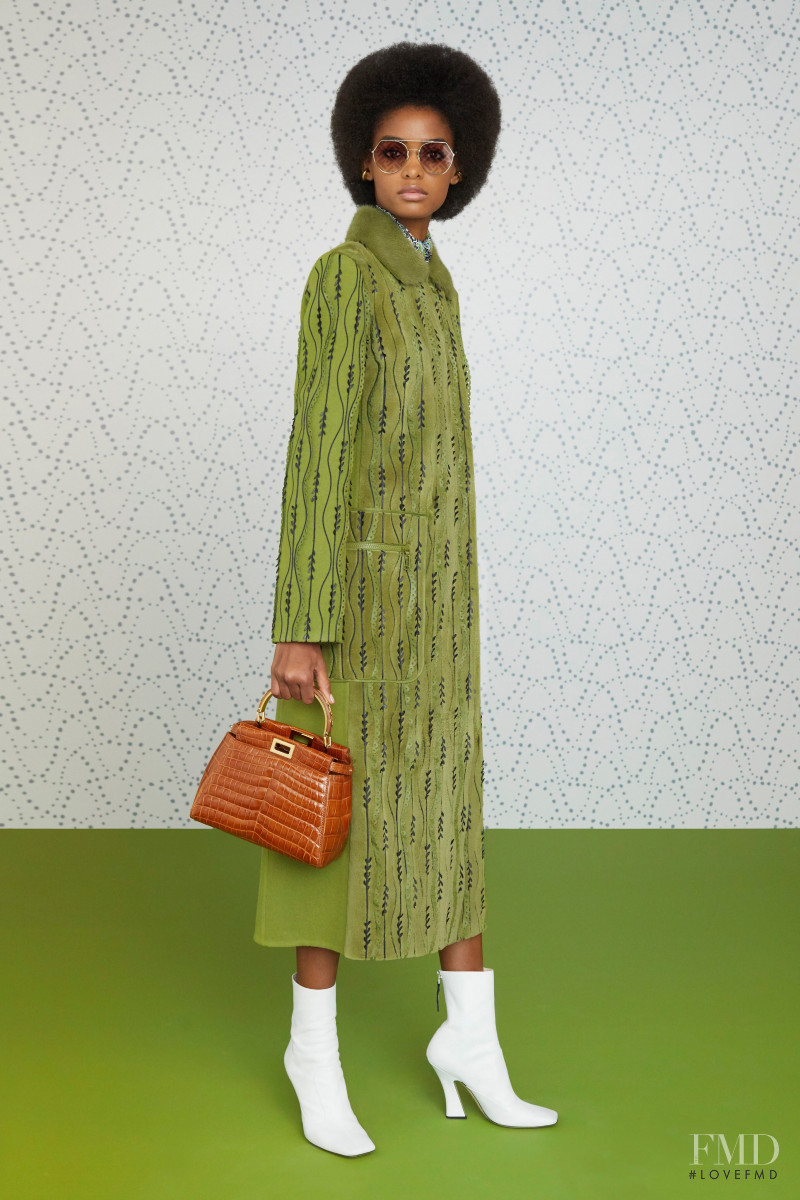 Blesnya Minher featured in  the Fendi lookbook for Pre-Fall 2019