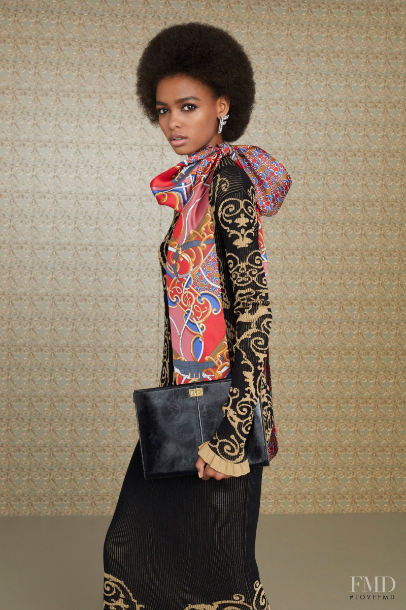 Blesnya Minher featured in  the Fendi lookbook for Pre-Fall 2019