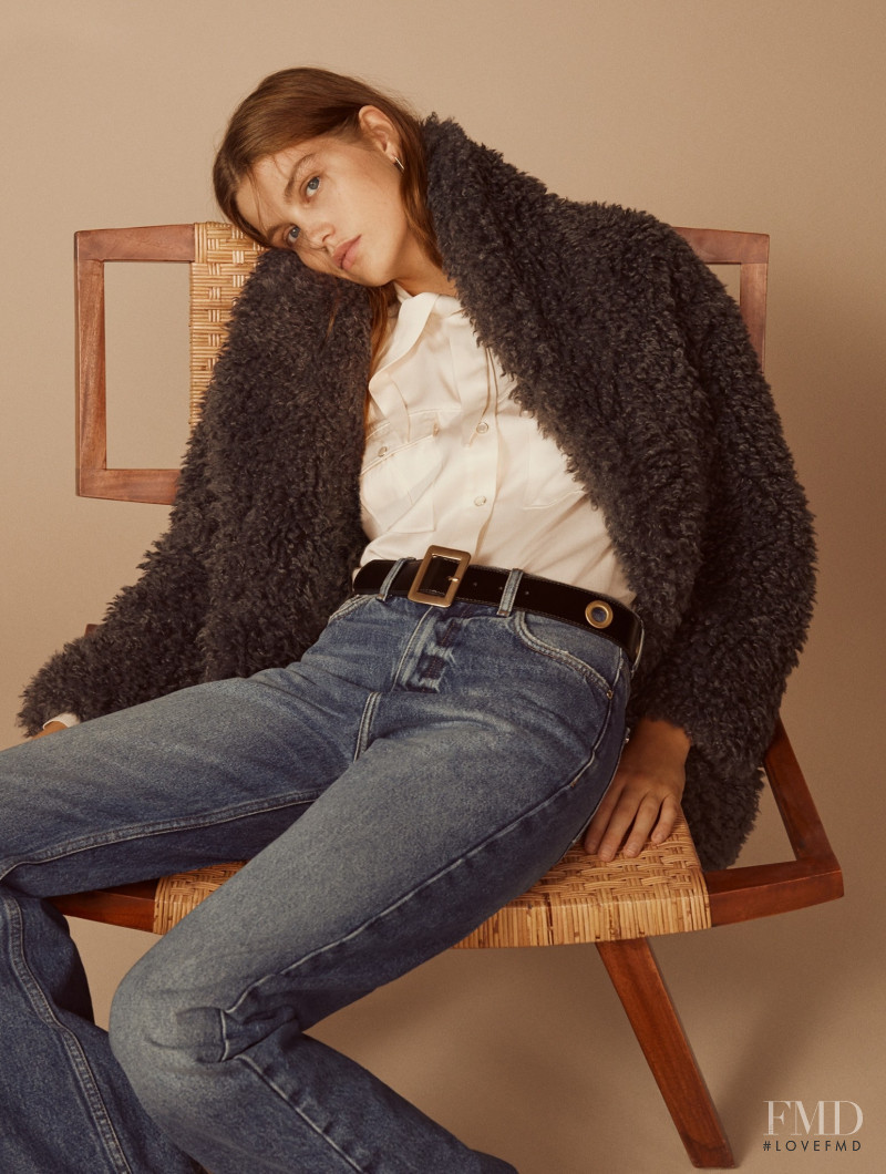 Luna Bijl featured in  the Mango advertisement for Autumn/Winter 2018