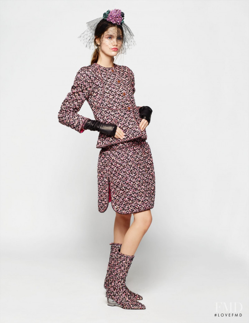 Luna Bijl featured in  the Chanel Haute Couture advertisement for Spring/Summer 2018
