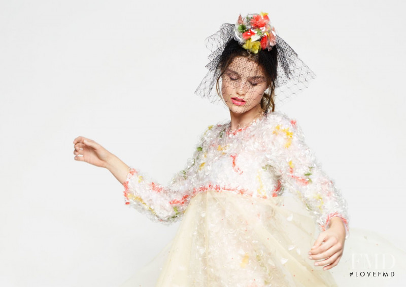 Luna Bijl featured in  the Chanel Haute Couture advertisement for Spring/Summer 2018