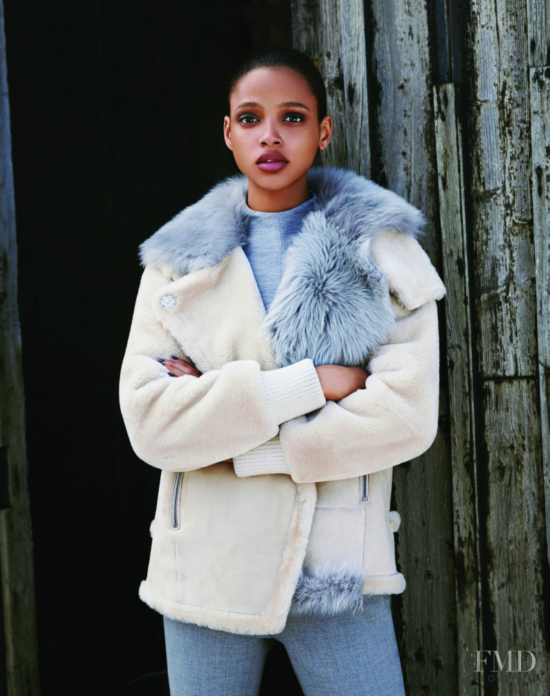 Aya Jones featured in  the Bergdorf Goodman lookbook for Fall 2015