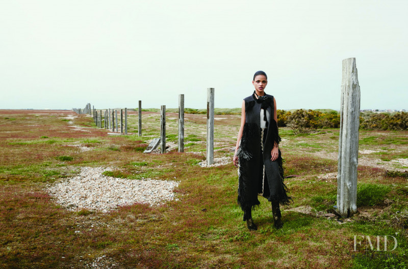 Aya Jones featured in  the Bergdorf Goodman lookbook for Fall 2015