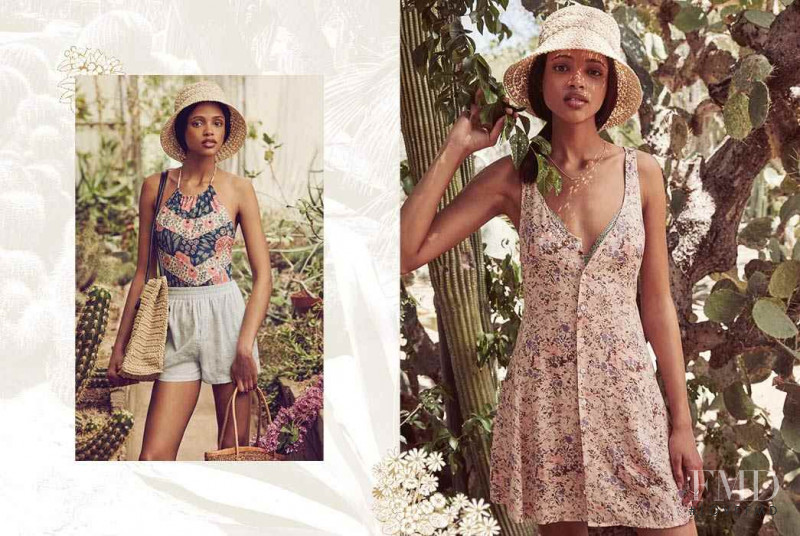 Aya Jones featured in  the Urban Outfitters Cactus Flower lookbook for Summer 2015