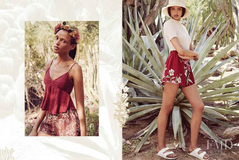 Aya Jones featured in  the Urban Outfitters Cactus Flower lookbook for Summer 2015