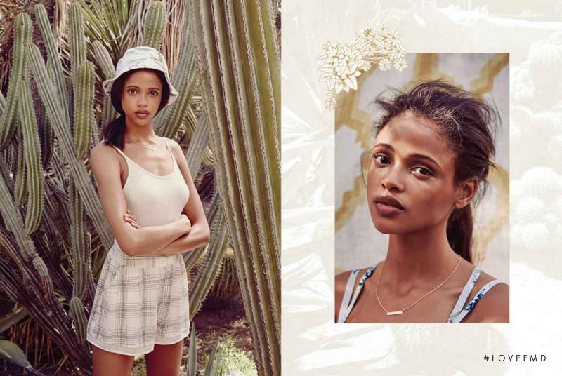 Aya Jones featured in  the Urban Outfitters Cactus Flower lookbook for Summer 2015