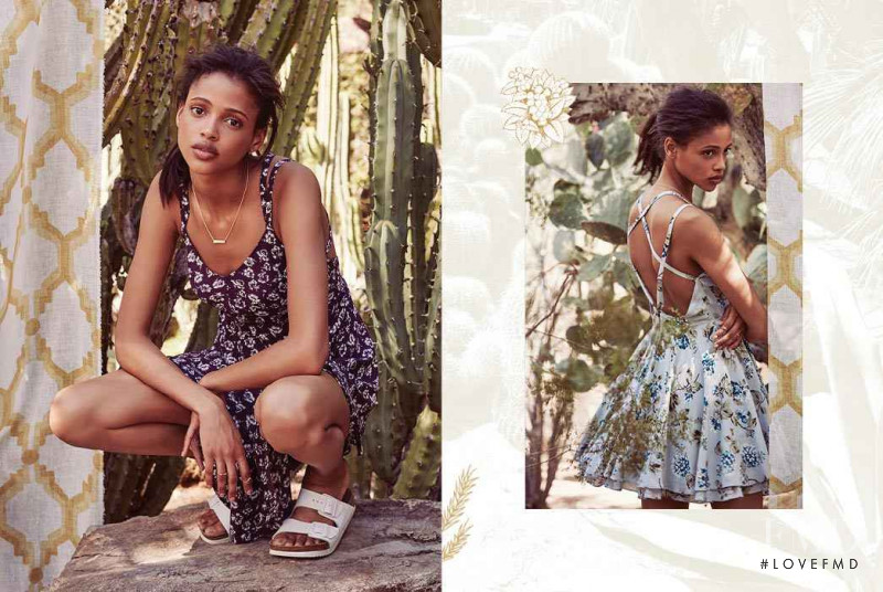 Aya Jones featured in  the Urban Outfitters Cactus Flower lookbook for Summer 2015