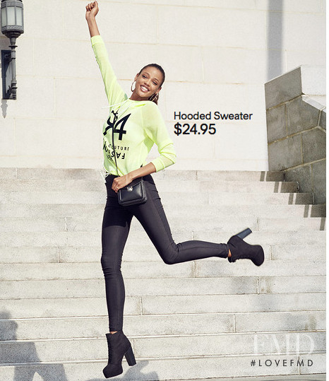 Aya Jones featured in  the H&M Street Style lookbook for Summer 2015
