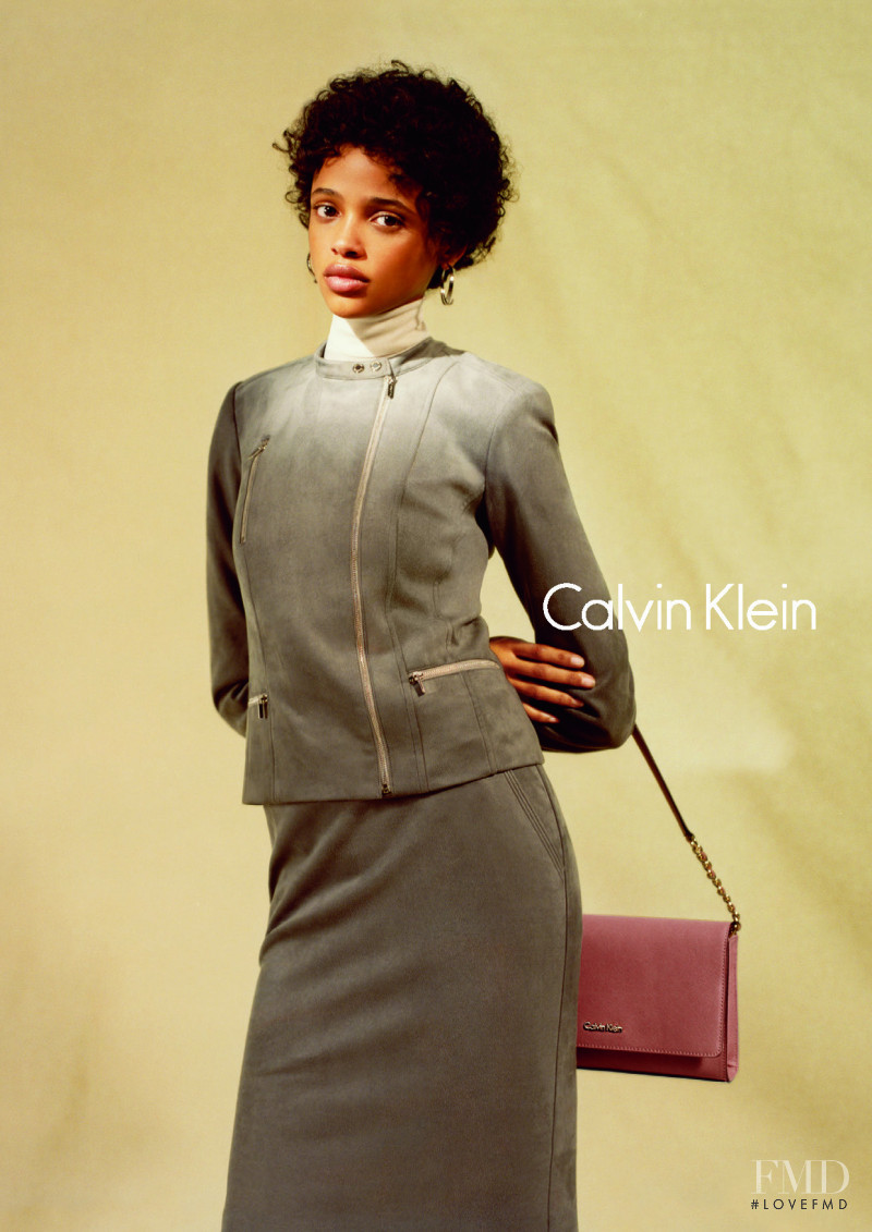 Aya Jones featured in  the Calvin Klein Main Line advertisement for Autumn/Winter 2016