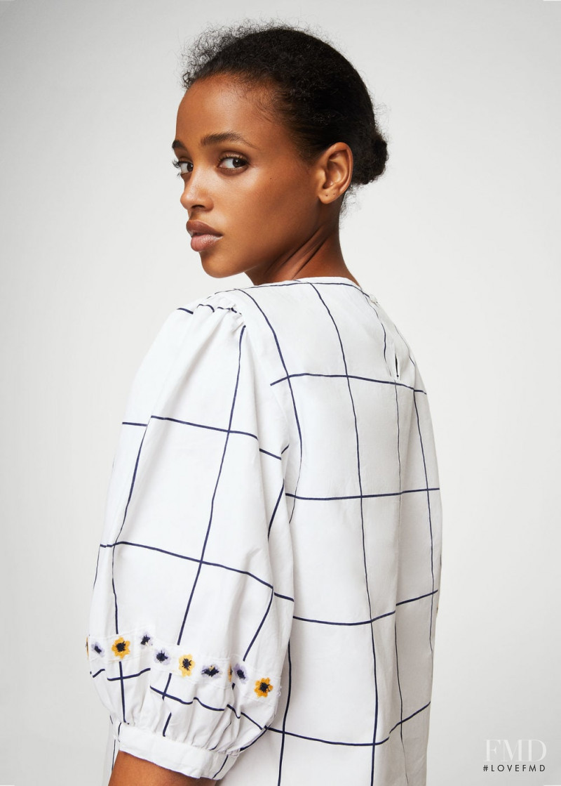 Aya Jones featured in  the Mango catalogue for Autumn/Winter 2017