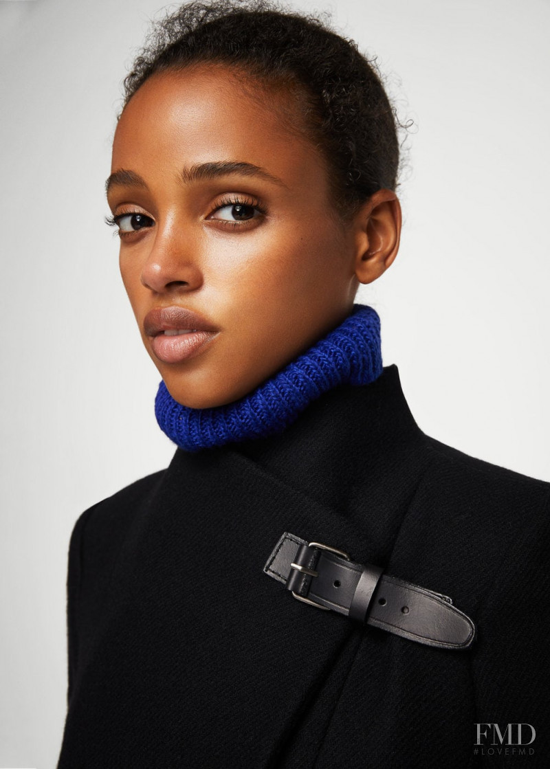 Aya Jones featured in  the Mango catalogue for Autumn/Winter 2017