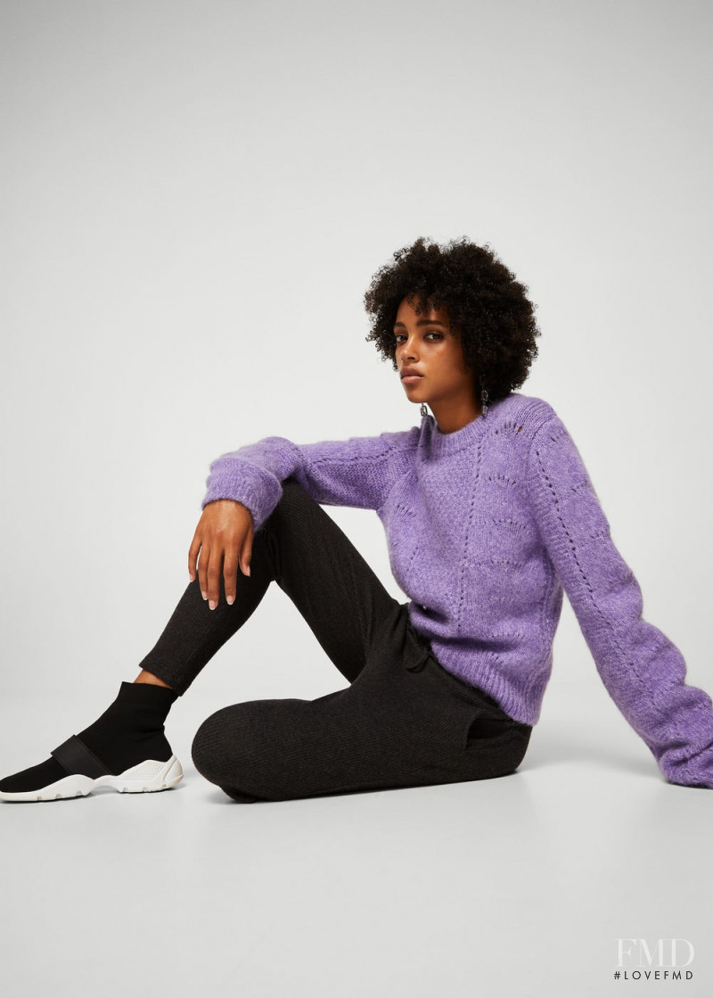 Aya Jones featured in  the Mango catalogue for Autumn/Winter 2017