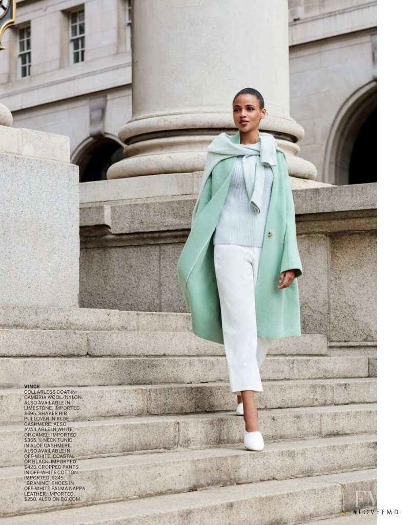 Aya Jones featured in  the Bergdorf Goodman Changing Seasons lookbook for Fall 2019