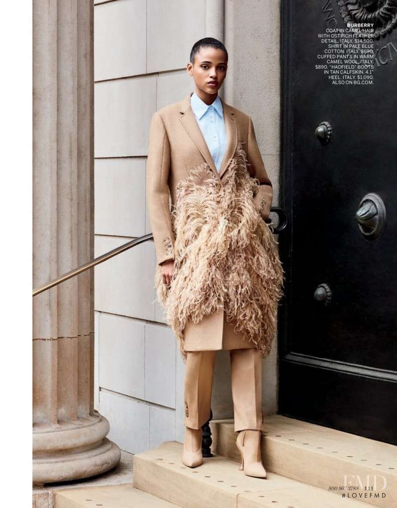 Aya Jones featured in  the Bergdorf Goodman Changing Seasons lookbook for Fall 2019