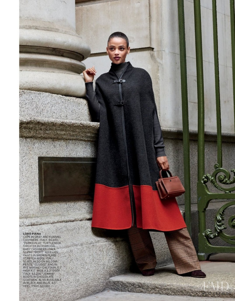 Aya Jones featured in  the Bergdorf Goodman Changing Seasons lookbook for Fall 2019