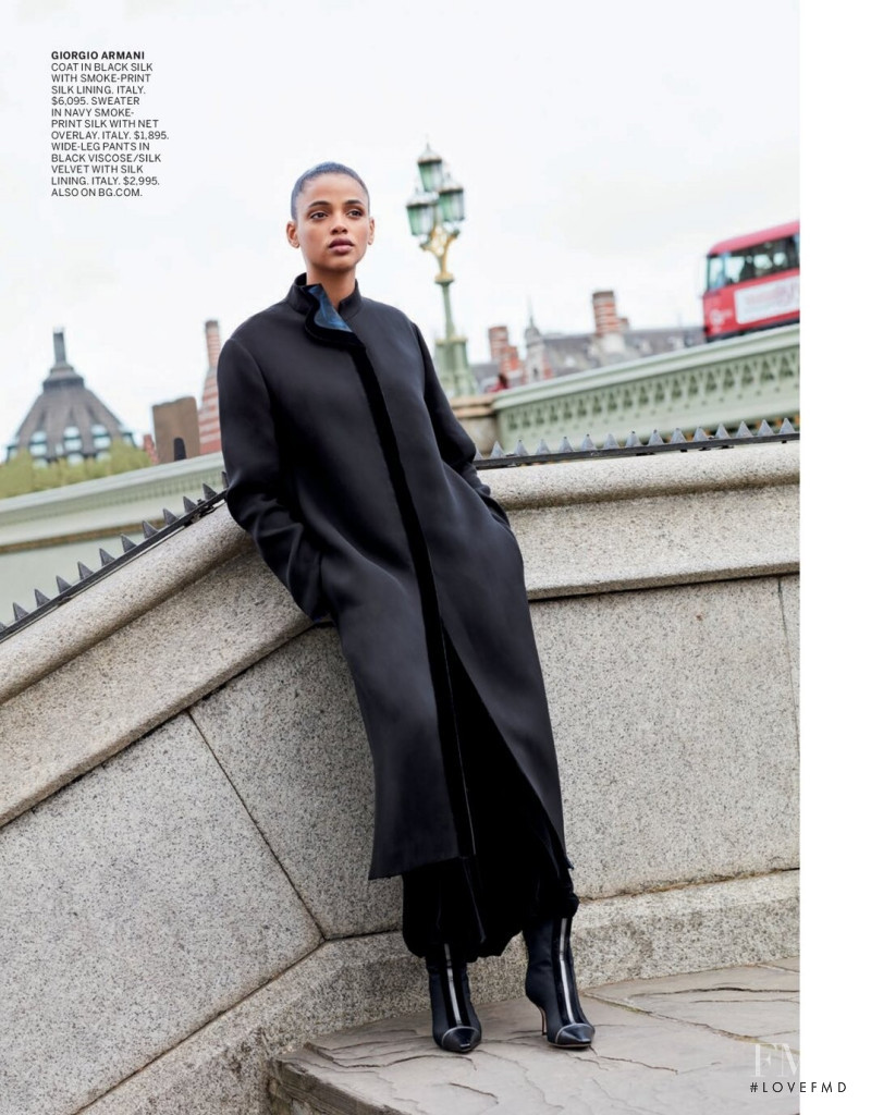 Aya Jones featured in  the Bergdorf Goodman Changing Seasons lookbook for Fall 2019