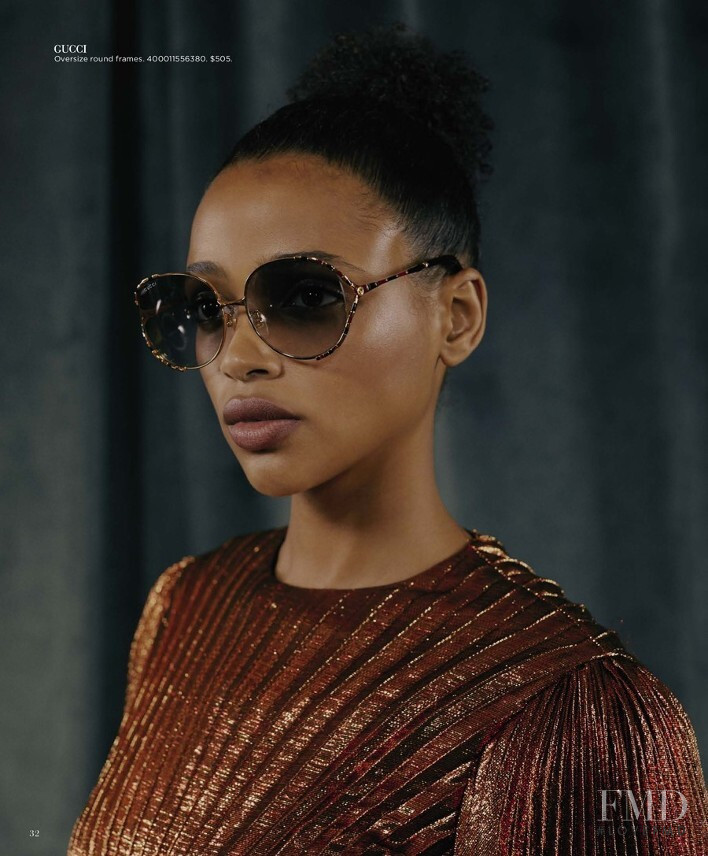 Aya Jones featured in  the Saks Fifth Avenue The Look of Gucci lookbook for Fall 2019