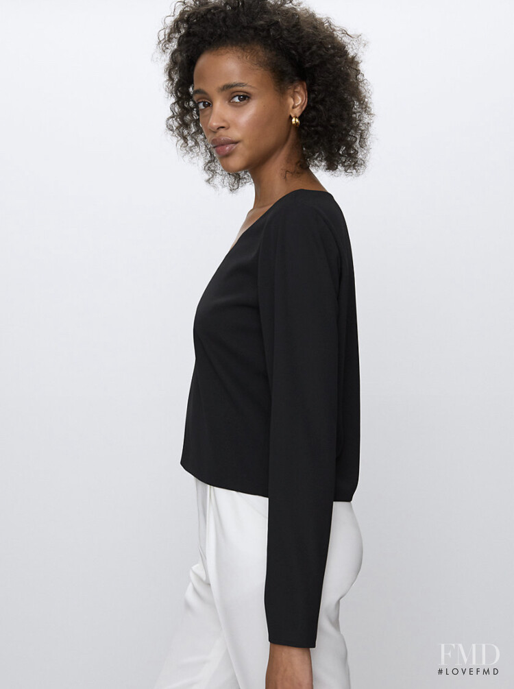 Aya Jones featured in  the Aritzia lookbook for Spring/Summer 2020