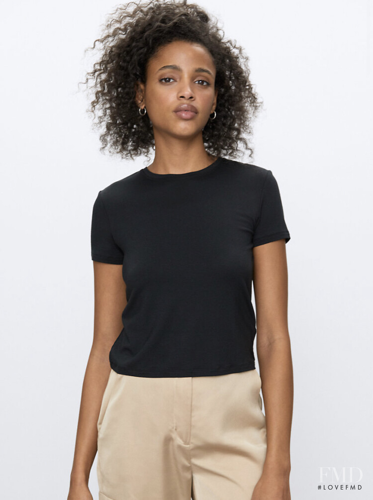 Aya Jones featured in  the Aritzia lookbook for Spring/Summer 2020